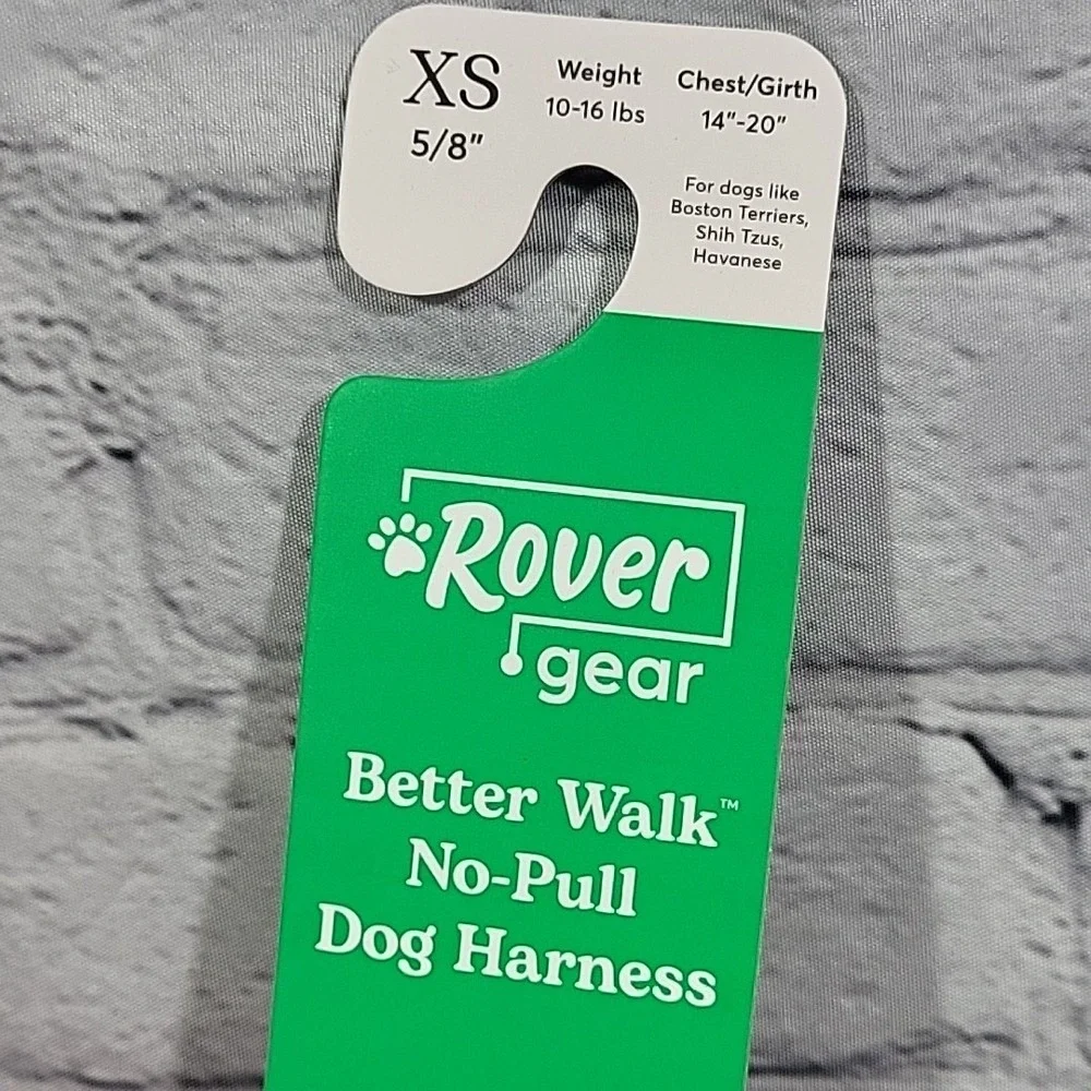 Rover Gear Better Walk No-Pull Dog Harness Size XS Hot‎ Pink 10-16Lbs New